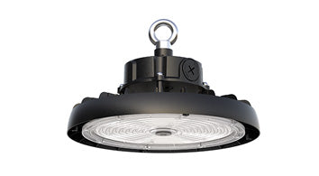 ASD LED UFO High Bay with Q-base 100/120/150W 120-277V 0-10V Dimmable 200lm/W 3000/4000/5000K with 4ft cord Black UL DLC Premium