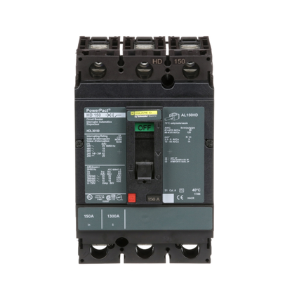 Square D HDL36150 3 Pole Circuit Breaker