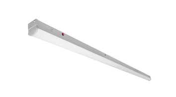 ASD LED Striplight Fixture 8ft 55/75/80W 120-277V 0-10V Dimmable 150Lm/W 3500/4000/5000K with Battery back-up 15W White UL DLC Standard