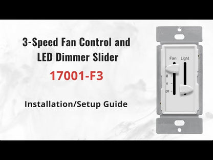 3-Speed Slide Fan Control