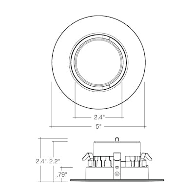 4" Retfrofit Kit Downlight: Adjust-Line