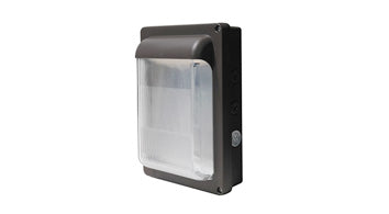 ASD LED Slim Wallpack 30/40/50W 120-277V 0-10V Dimmable 135Lm/W 3000/4000/5000K with Photocell Bronze UL DLC Premium