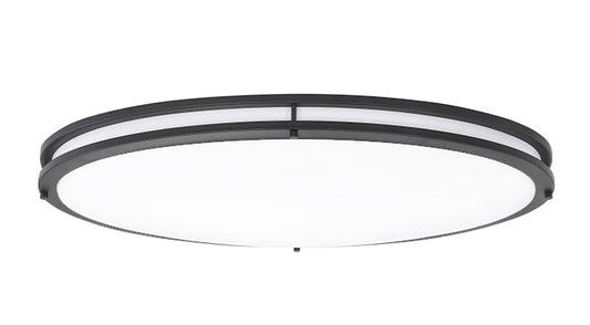 ASD LED Oval Double Ring Flushmount 32" 45W 120-277V Dimmable CCT Selectable 3000/4000/5000K Oil Rubbed Bronze ETL