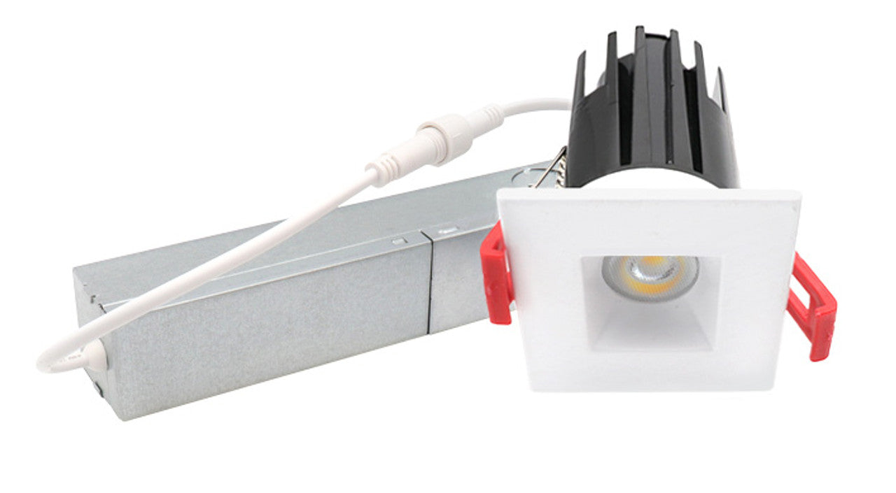 ASD LED Downlight Square 1inch 7W 120V Triac 2700/3000/3500/4000/5000K White ETL Energy Star