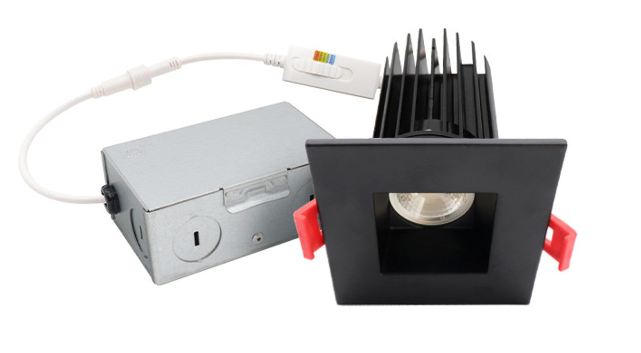 ASD LED Downlight Round 1inch 7W 120V Triac 2700/3000/3500/4000/5000K Black ETL