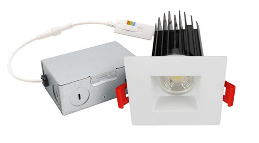 ASD LED Downlight Square 2inch 15W 120V Triac 2700/3000/3500/4000/5000K White ETL