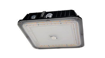 ASD LED Edge-Lit Canopy with Q-base 50/70/80W 120-277V 0-10V Dimmable 140Lm/W 3000/4000/5000K White UL DLC Premium