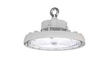 ASD LED UFO High Bay with Q-base 100/120/150W 120-277V 0-10V Dimmable 170lm/W 3000/4000/5000K with 6,5ft cord White UL DLC Premium
