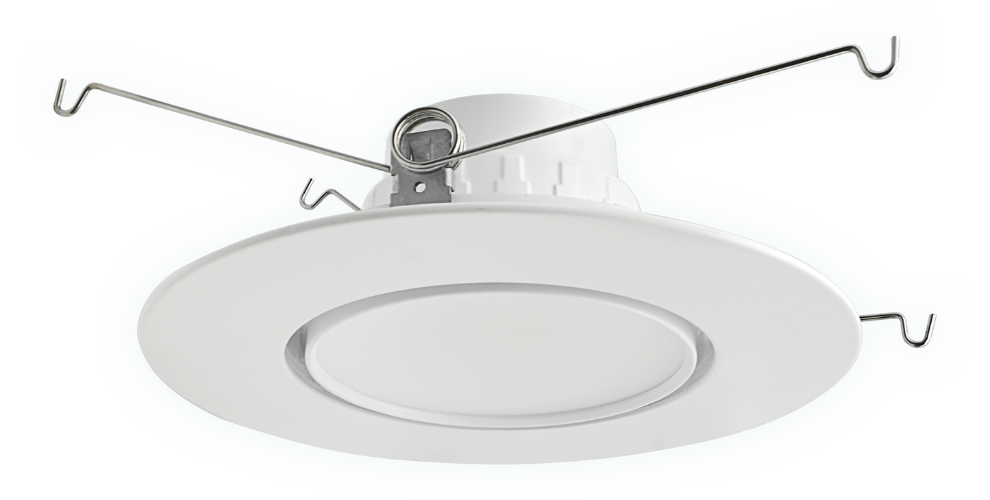 PORTOR LIGHTING 6” Gimbal Retrofit Kit Downlight with CCT Selector 27K/3K/35K/4K/5K