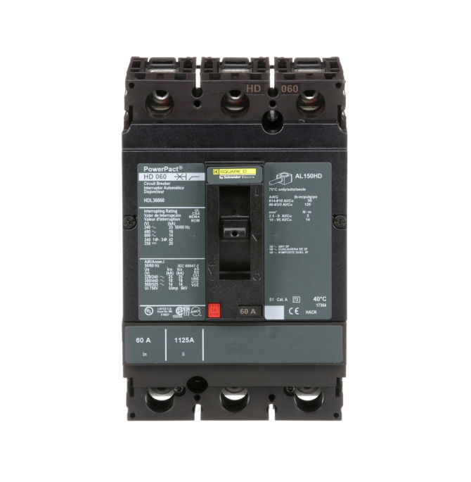 Square D HDL36060 3 Pole Circuit Breaker