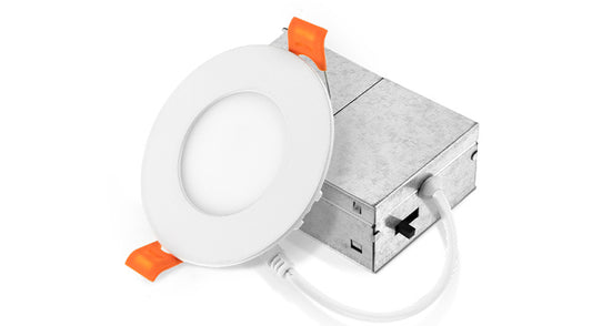 ASD LED Recessed Mini Panel Round 3inch 6W 120V Triac 2700/3000/3500/4000/5000K UL Energy Star 12 pack