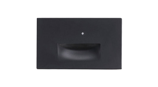 ASD LED Step Light Horizontal 3W 120V Non-Dimmable 3000/4000/5000K with Photocell Black ETL