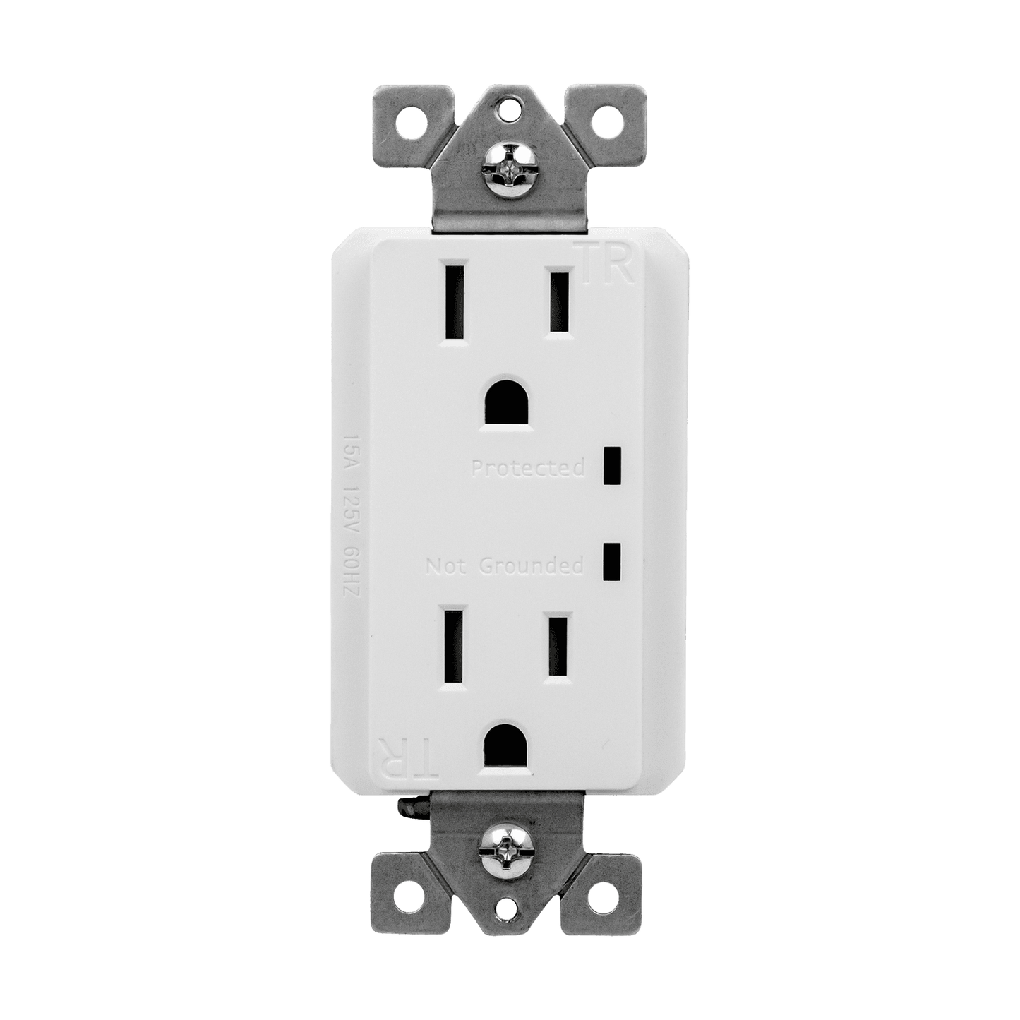 Residential Grade 15A Tamper-Resistant Duplex Receptacle with Surge Suppressor