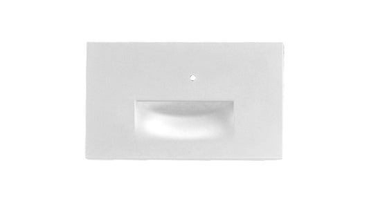 ASD LED Step Light Horizontal 3W 120V Non-Dimmable 3000/4000/5000K with Photocell White ETL