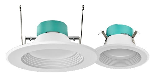 PORTOR LIGHTING 5”/6” LED Baffle Retrofit Recessed Downlight with CCT and Wattage Selector