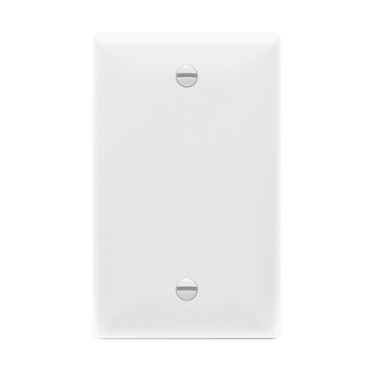 Blank Cover One-Gang Wall Plate, Mid-Size / 8801M