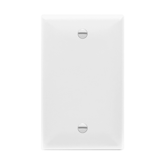 Blank Cover One-Gang Wall Plate, Mid-Size / 8801M