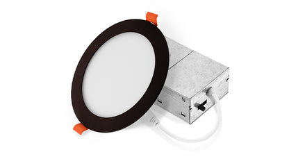 ASD LED Recessed Mini Panel Round 6inch 12W 120V Triac 2700/3000/3500/4000/5000K White UL Energy Star 12 pack