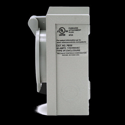 Reliance Controls® PB30 Series Power Inlet Boxes, 30A, 125/250V - #PB30