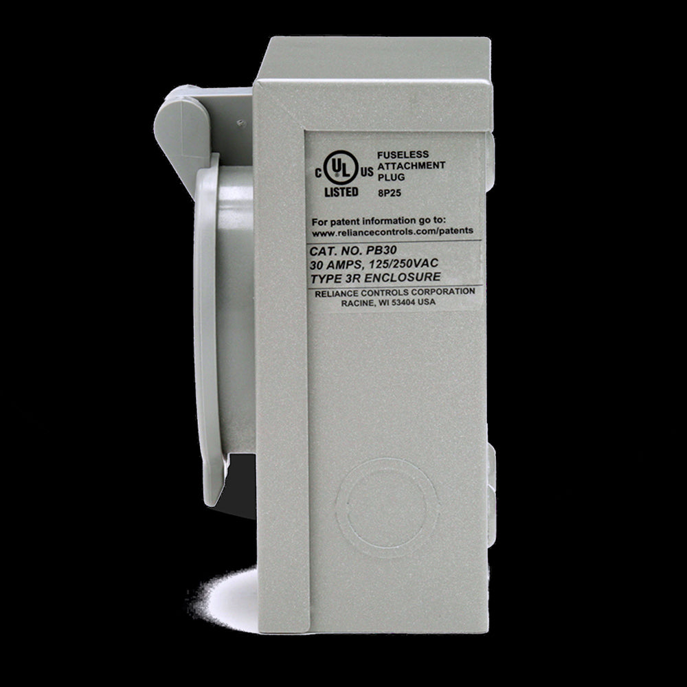 Reliance Controls® PB Series Power Inlet Boxes, 50A, 125/250V - #PB50