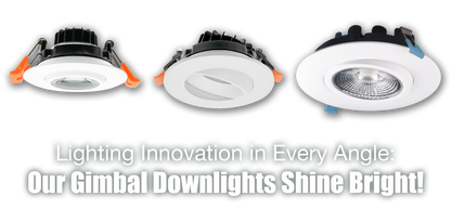 PORTOR LIGHTING 3” Round Can-less Gimbal Downlight with CCT Selector
