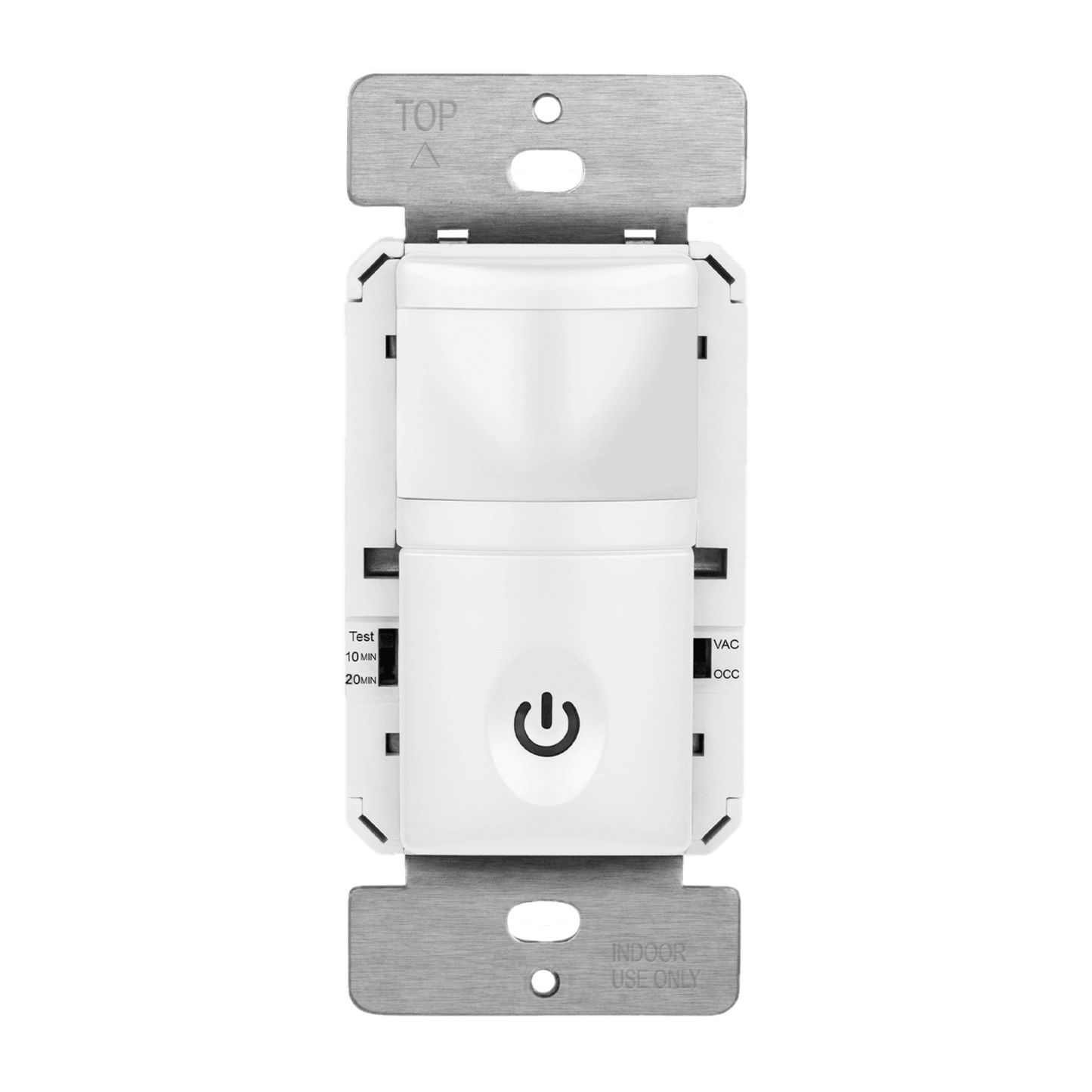 180° PIR Occupancy/Vacancy Motion Sensor Wall Switch, Neutral Wire Required, Single Pole