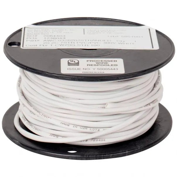 Task 100 ft In-Wall Rated Stranded Connection Wire, 20 Gauge