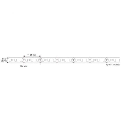 TASK TAPE 100 Ft, 225 Lumens/Ft. 12-volt Standard Output LED Tape Light, Single-White, Soft White 3000K