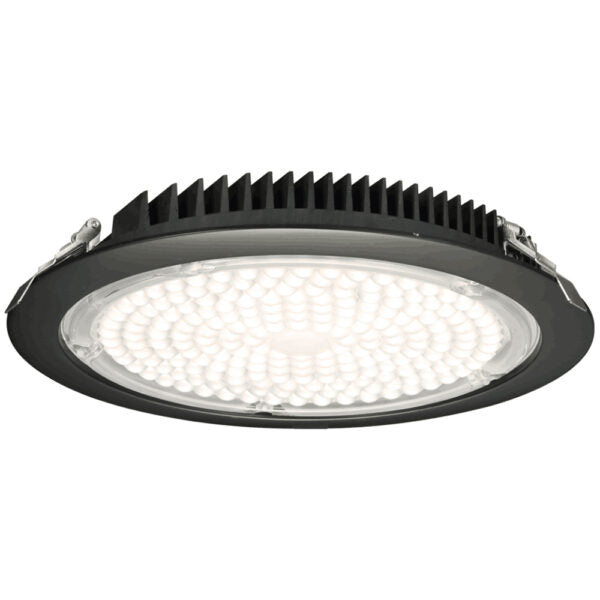 LOTUS 10" Round Commercial 50W LED 4000K Black 60° 6,700 LUMENS Type IC Air-Tight Wet IP65 CRI 80