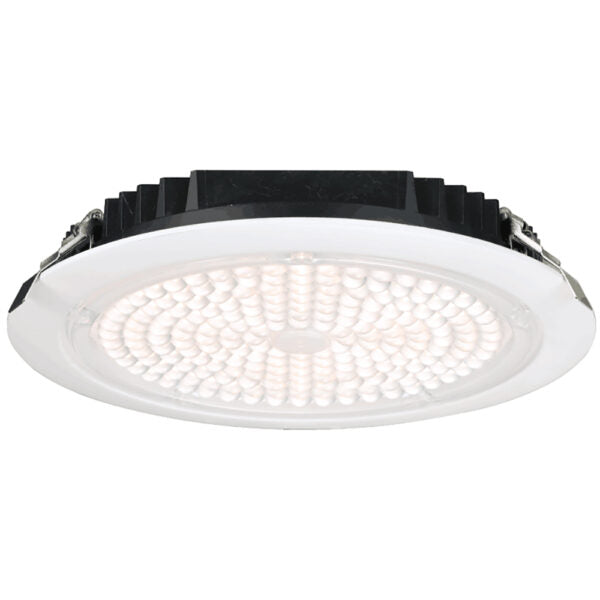 LOTUS 10" Round Commercial 50W LED 4000K Black 60° 6,700 LUMENS Type IC Air-Tight Wet IP65 CRI 80