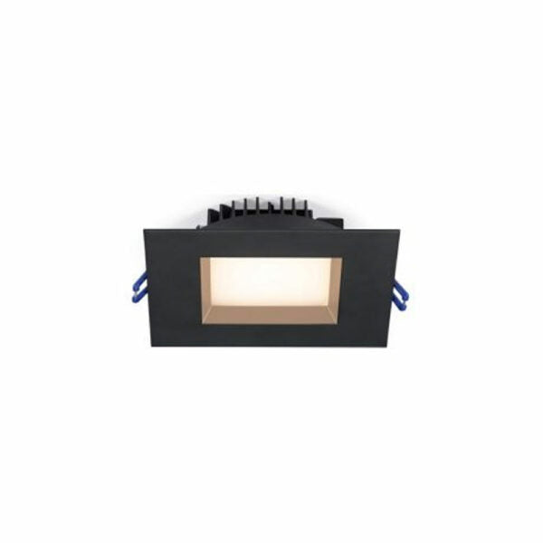 4" Square Regressed Plenum 14.5W LED 5CCT Black 95° Type IC Air-Tight Wet CRI 90+