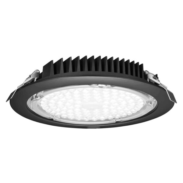 LOTUS 8" Round Commercial 40W LED 4000K Black 45° 4700 lm Type IC Air-Tight Wet IP65 CRI 80