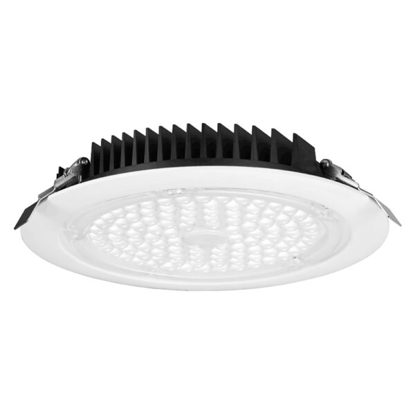 LOTUS 8" Round Commercial 40W LED 4000K Black 45° 4700 lm Type IC Air-Tight Wet IP65 CRI 80