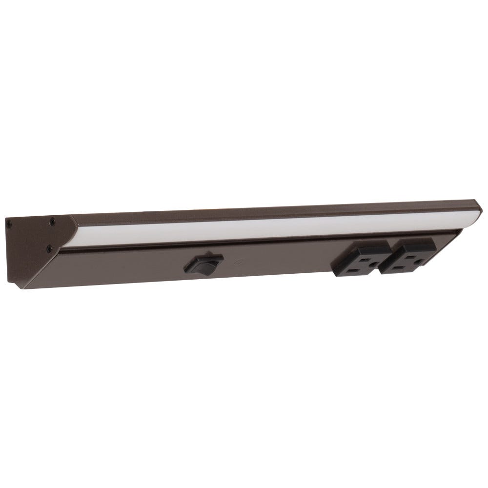 TASK LIGHTING DV Series Lighted Power Strip - Single White