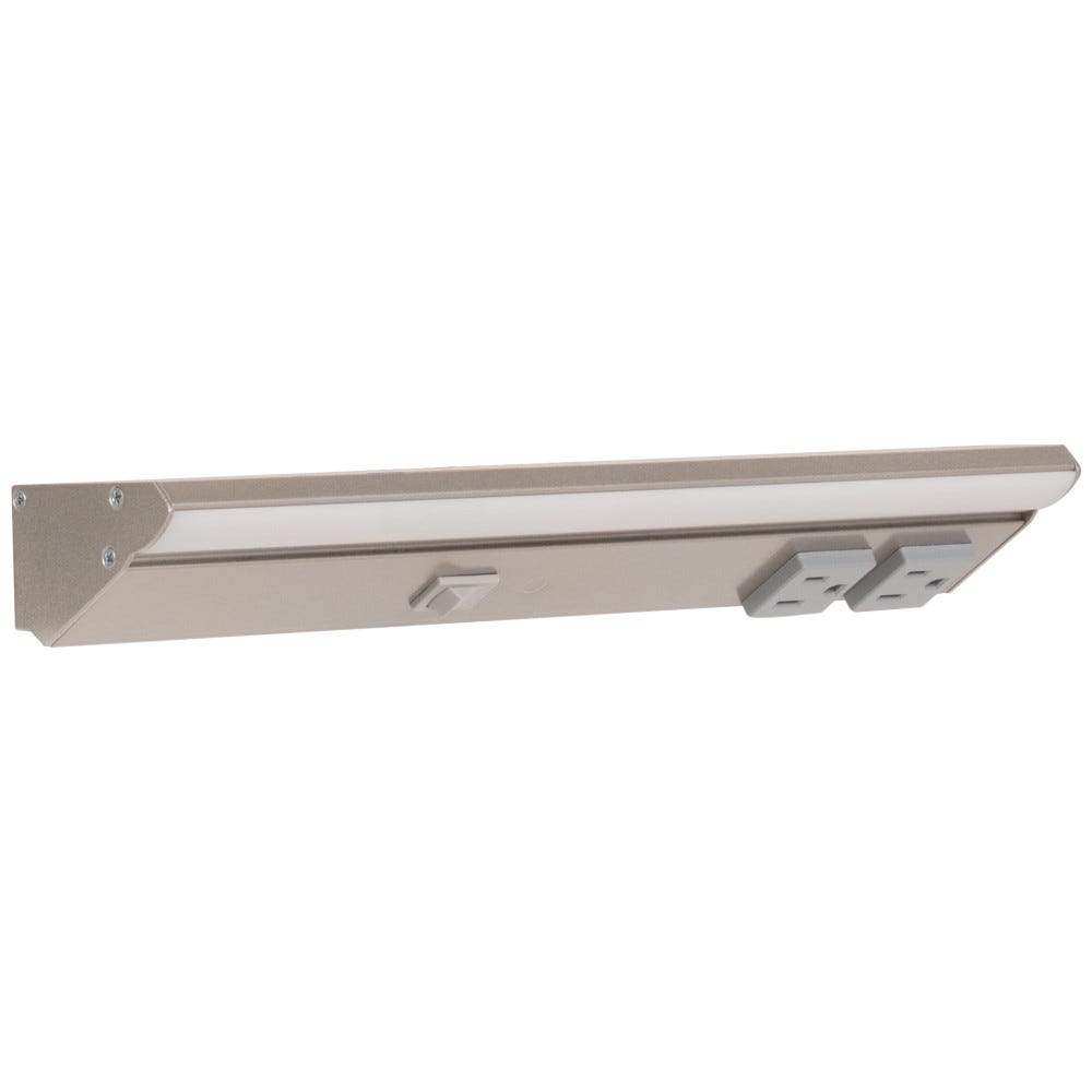 TASK LIGHTING DV Series Lighted Power Strip - Single White