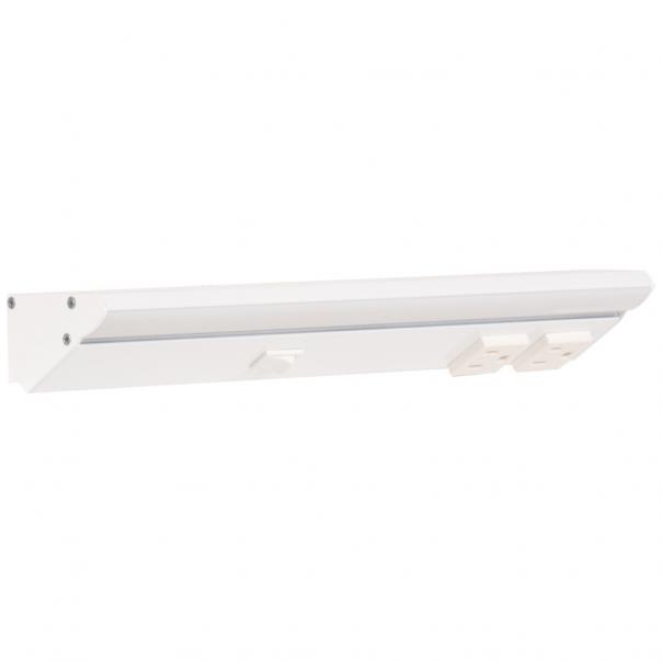 TASK LIGHTING DV Series Lighted Power Strip - Single White