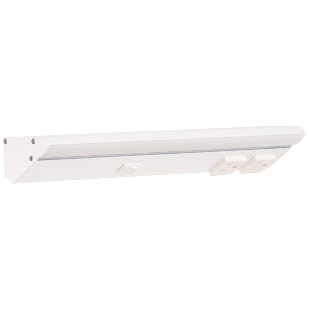 TASK LIGHTING DV Series Lighted Power Strip - Single White