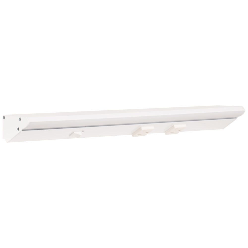 TASK LIGHTING DV Series Lighted Power Strip - Single White