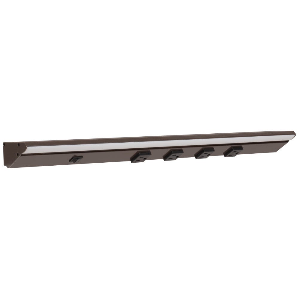 TASK LIGHTING DV Series Lighted Power Strip - Single White