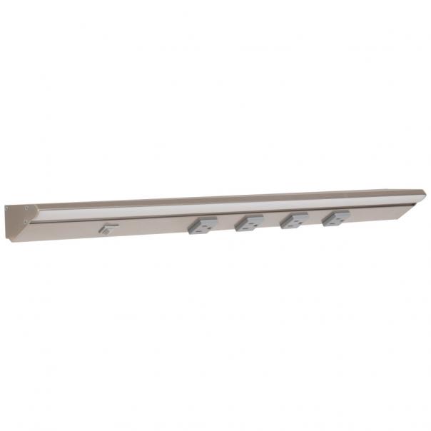 TASK LIGHTING DV Series Lighted Power Strip - Single White