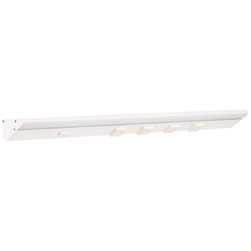 TASK LIGHTING DV Series Lighted Power Strip - Single White