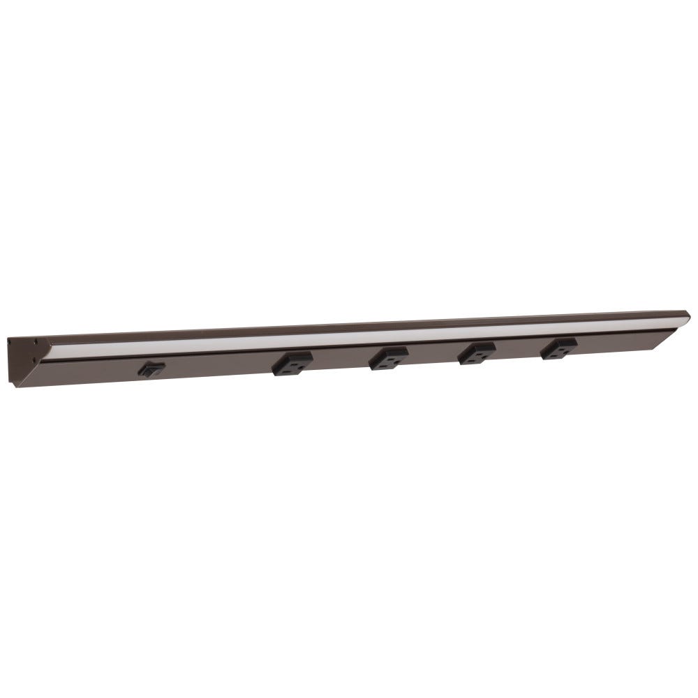 TASK LIGHTING DV Series Lighted Power Strip - Single White