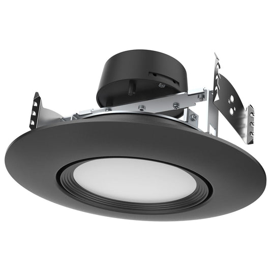 SATCO 6" LED GIMBALED CCT SELECTABLE BLACK FINISHED 10.5WLED/DIR/5-6/CCT-SEL/120V/