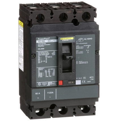 Square D HDL36060 3 Pole Circuit Breaker