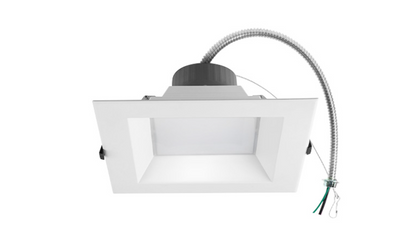 ASD LED Commercial Downlight Square 6inch / 8inch 16/22/26/30/35W 120-277V 0-10V Dimmable 100Lm/W 2700/3000/3500/4000/5000K ETL ES