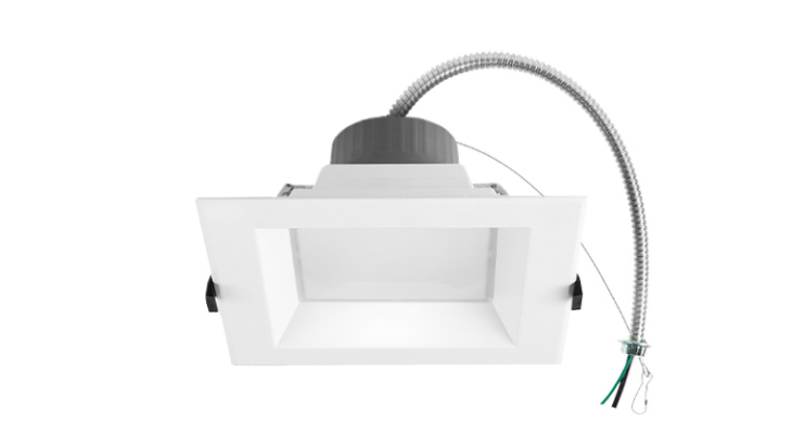 ASD LED Commercial Downlight Square 6inch / 8inch 16/22/26/30/35W 120-277V 0-10V Dimmable 100Lm/W 2700/3000/3500/4000/5000K ETL ES