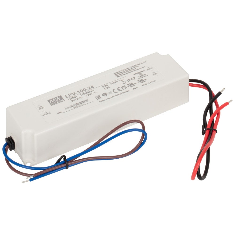 60 Watt 24V 5A Hardwired IP67 Waterproof Power Supply