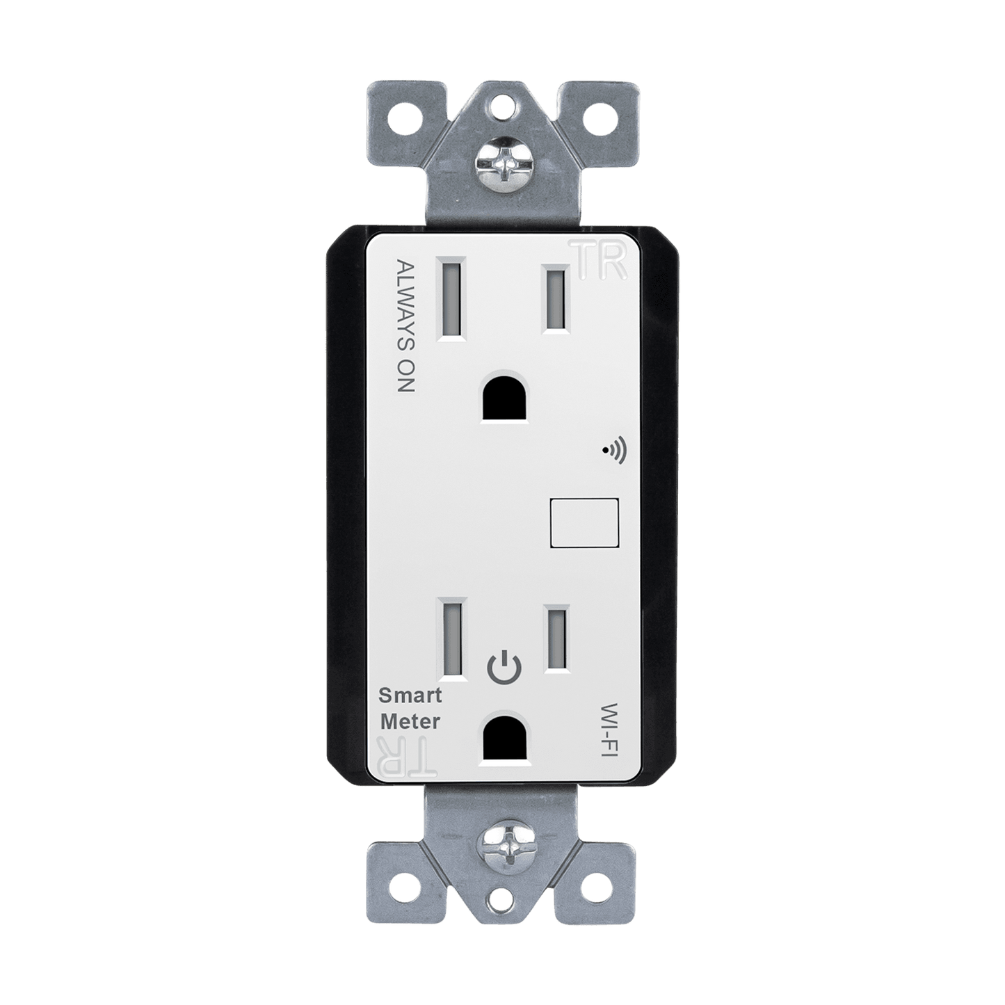 Wi-Fi Smart Tamper-Resistant Decorator Duplex Receptacle