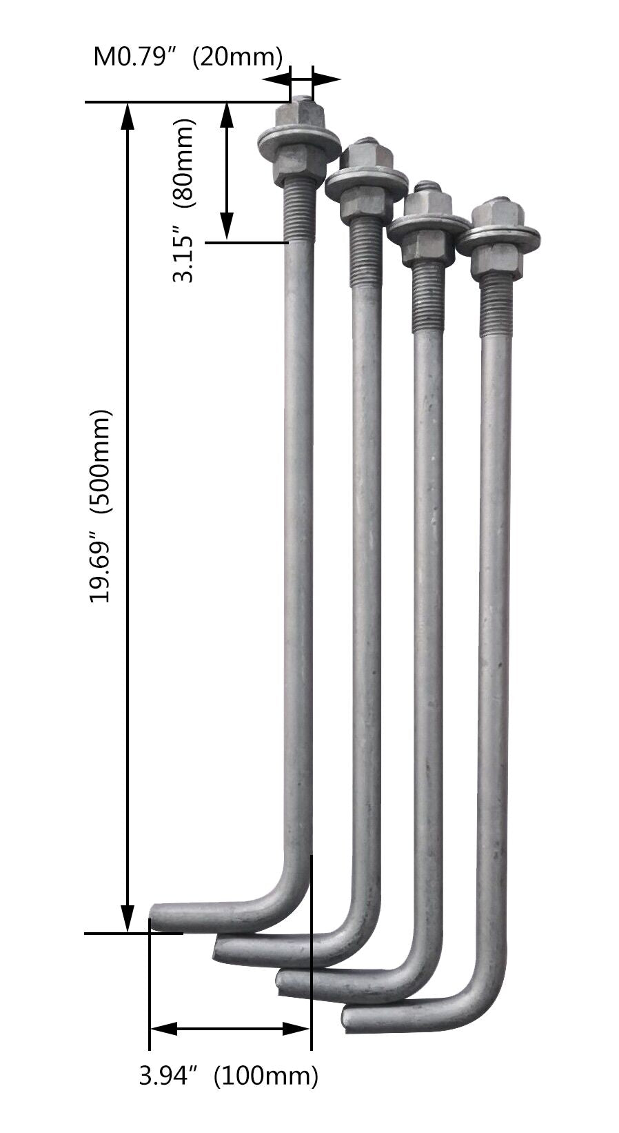 Straight Square Steel Poles
