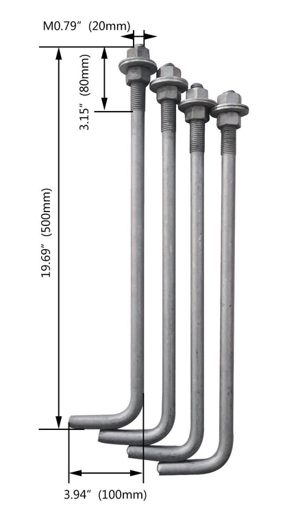 Straight Square Steel Poles